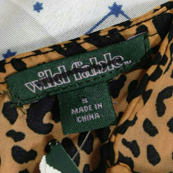 👽 NWOT wild fable leopard crop tank top - Picture 3 of 3